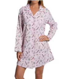 100% Cotton Flannel Paris Music Nightshirt