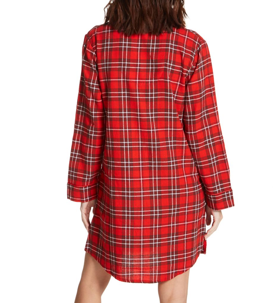 Red Plaid Flannel Sleepshirt