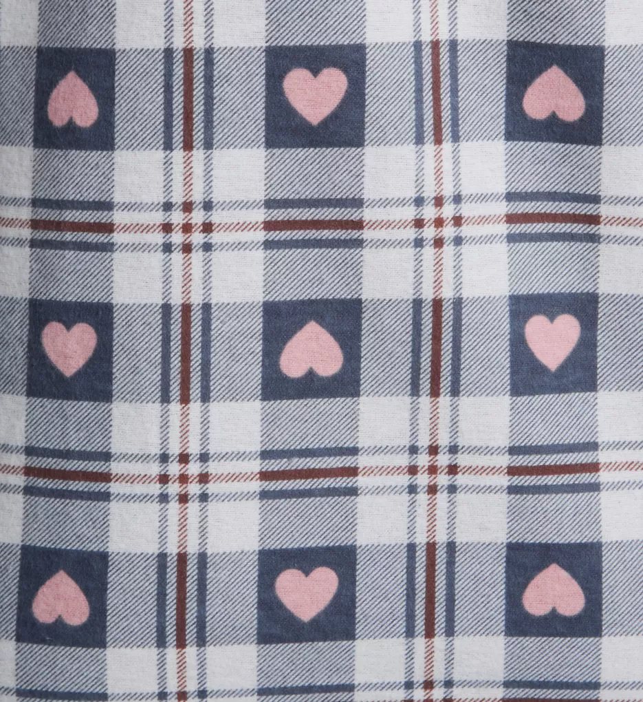 100% Cotton Flannel Sweet Heart Nightshirt