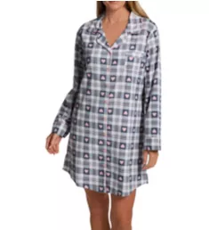 100% Cotton Flannel Sweet Heart Nightshirt