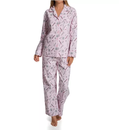 KayAnna 100% Cotton Flannel Paris Music PJ Set F15175I