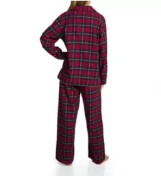 100% Cotton Flannel Plaid PJ Set Red Yellow Plaid S