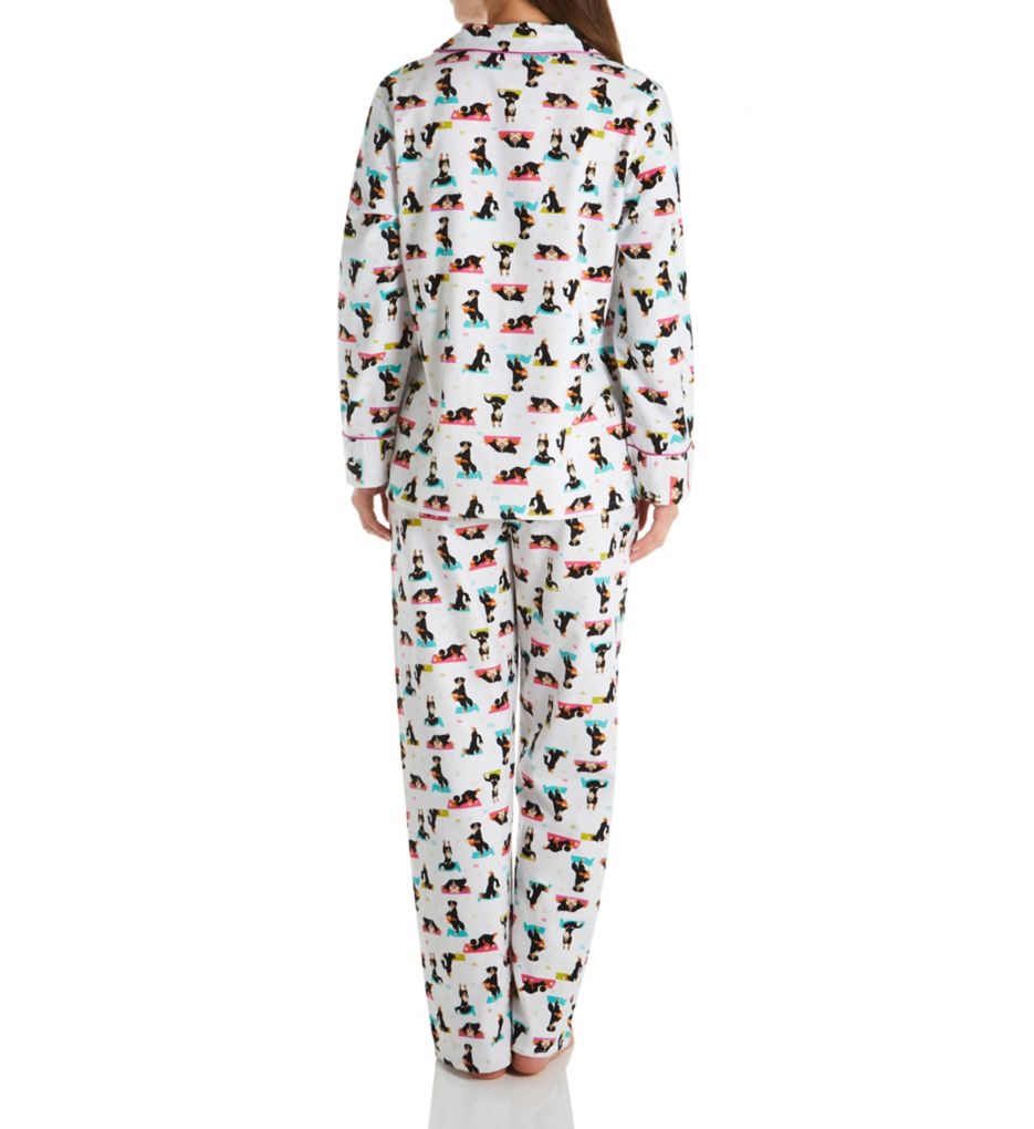 Yoga Dog Flannel Pajama Set