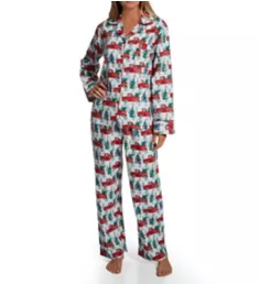 100% Cotton Flannel Christmas Truck PJ Set