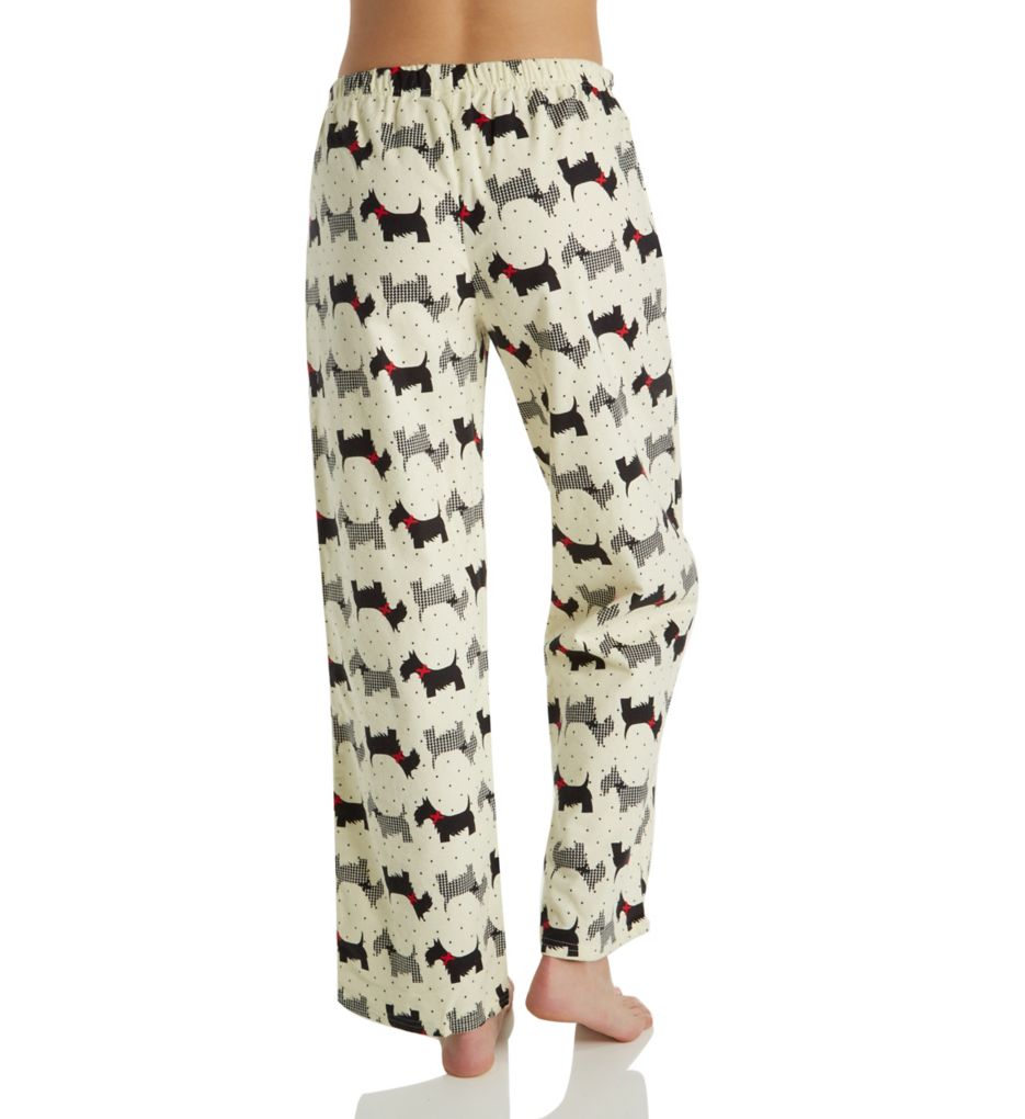 Printed Scottie Dog Flannel Pajama Pant