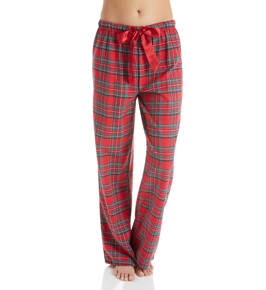 Printed Flannel Plaid Pajama Pant-fs