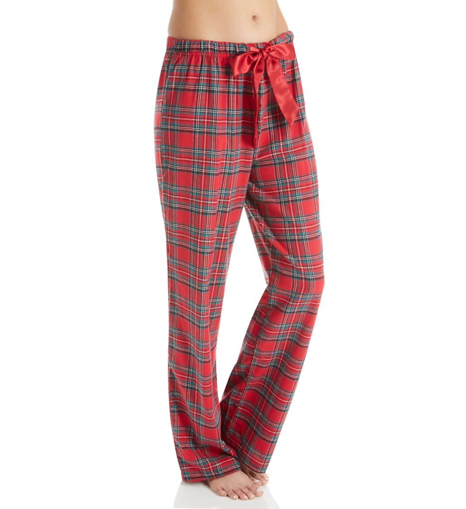 Printed Flannel Plaid Pajama Pant