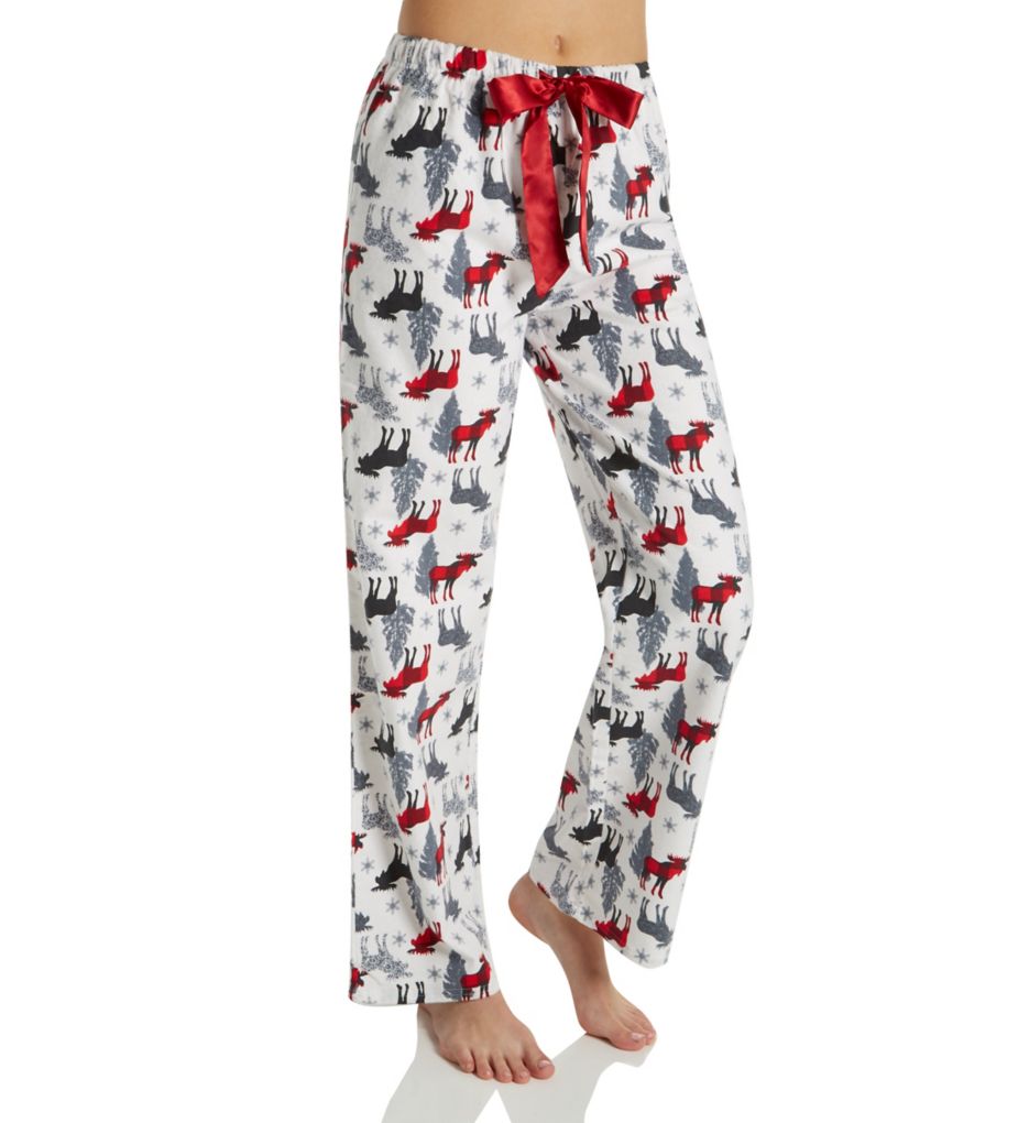 Printed Flannel Plaid Pajama Pant