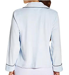 Ultra Soft Velour Bed Jacket Blue M