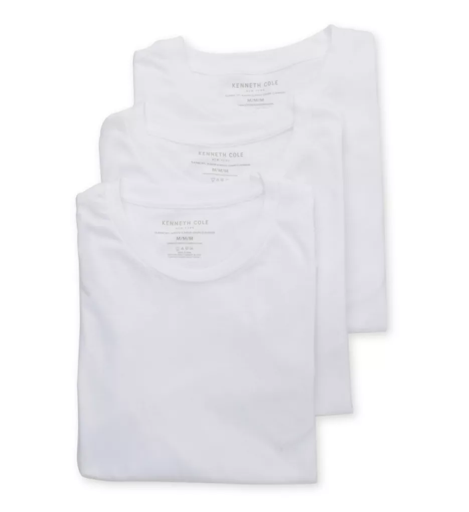 100% Cotton Crew Neck Undershirt 3-Pack 033 White S