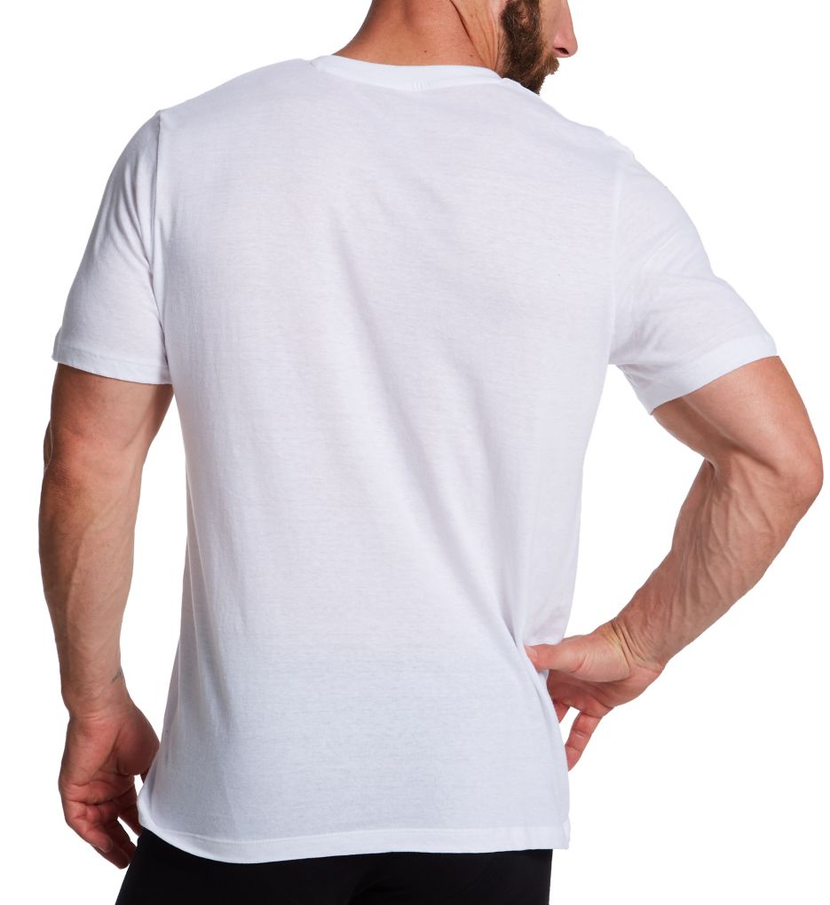 100% Cotton V-Neck Undershirt - 3 Pack-bs