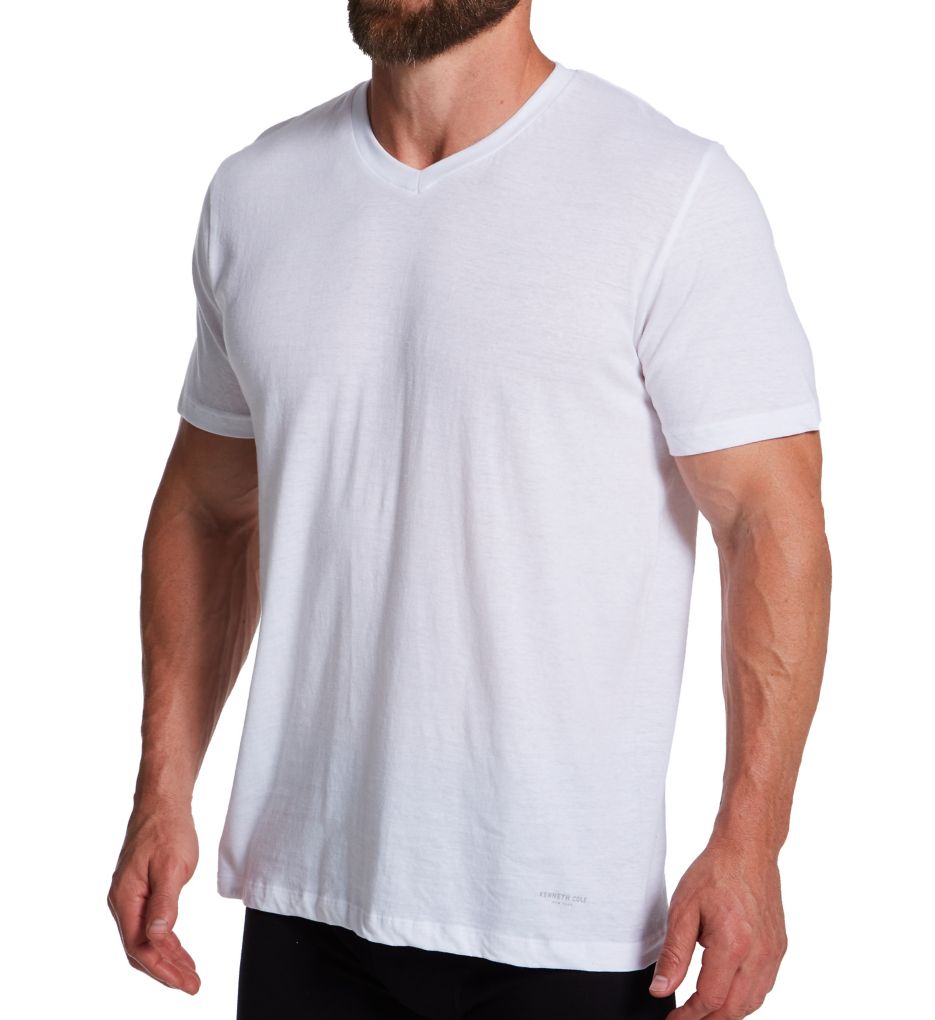 100% Cotton V-Neck Undershirt - 3 Pack-gs