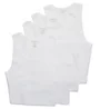 Kenneth Cole 100% Cotton Ribbed Tank Undershirt - 4 Pack 52T1016 - Image 4