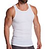 Kenneth Cole 100% Cotton Ribbed Tank Undershirt - 4 Pack