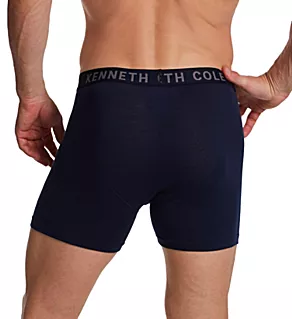 Classic Fit Cotton Stretch Boxer Brief - 5 Pack Navy/Blue S