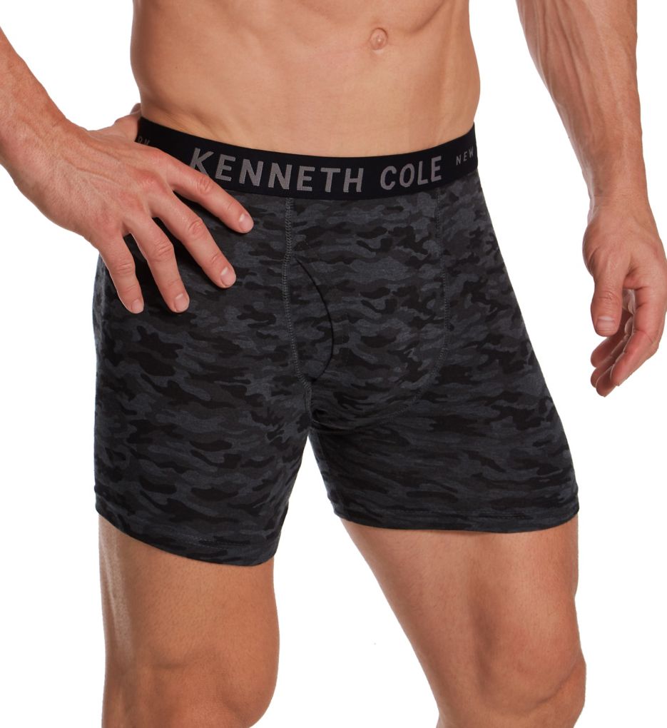 Kenneth Cole Men's Underwear - Cotton Stretch Boxer Briefs with