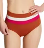 L Space Striped Portia High Waist Swim Bottom CBPSC18