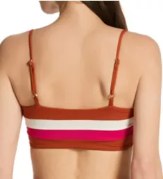 Striped Rebel Bikini Swim Top