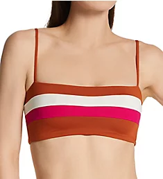 Striped Rebel Bikini Swim Top