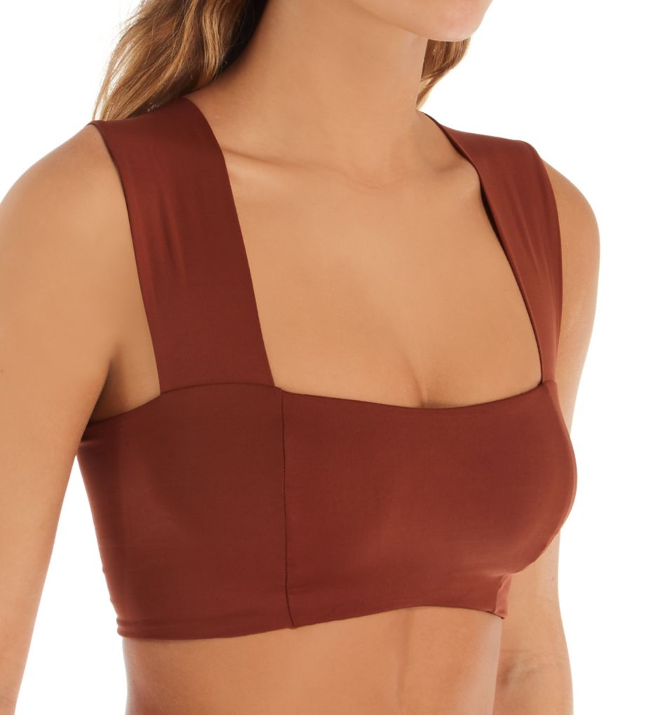 L Space Color Block Parker Reversible Bikini Swim Top Lspat1c L