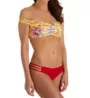 L Space Pacific Bloom Ziggy Off The Shoulder Swim Top PBZGT18 - Image 4