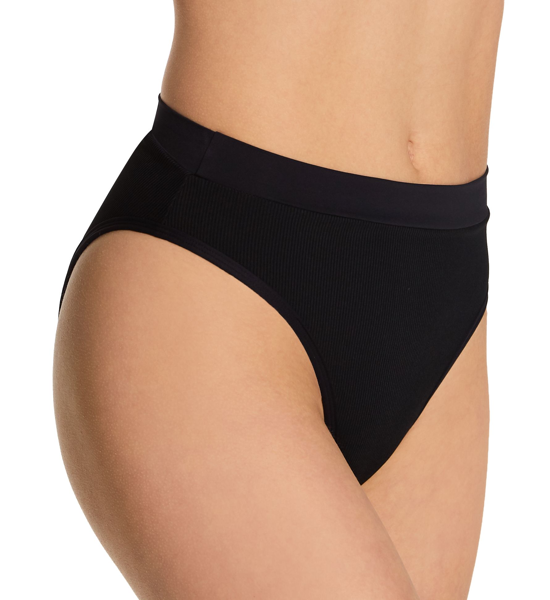 L Space Women's Ridin High Frenchi High Waist Brief Swim Bottom in Black | Size: Small | HerRoom.com