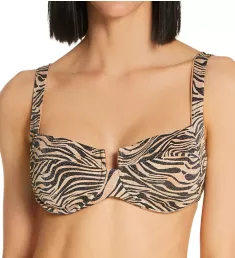 Animal Instinct Camellia Bikini Swim Top