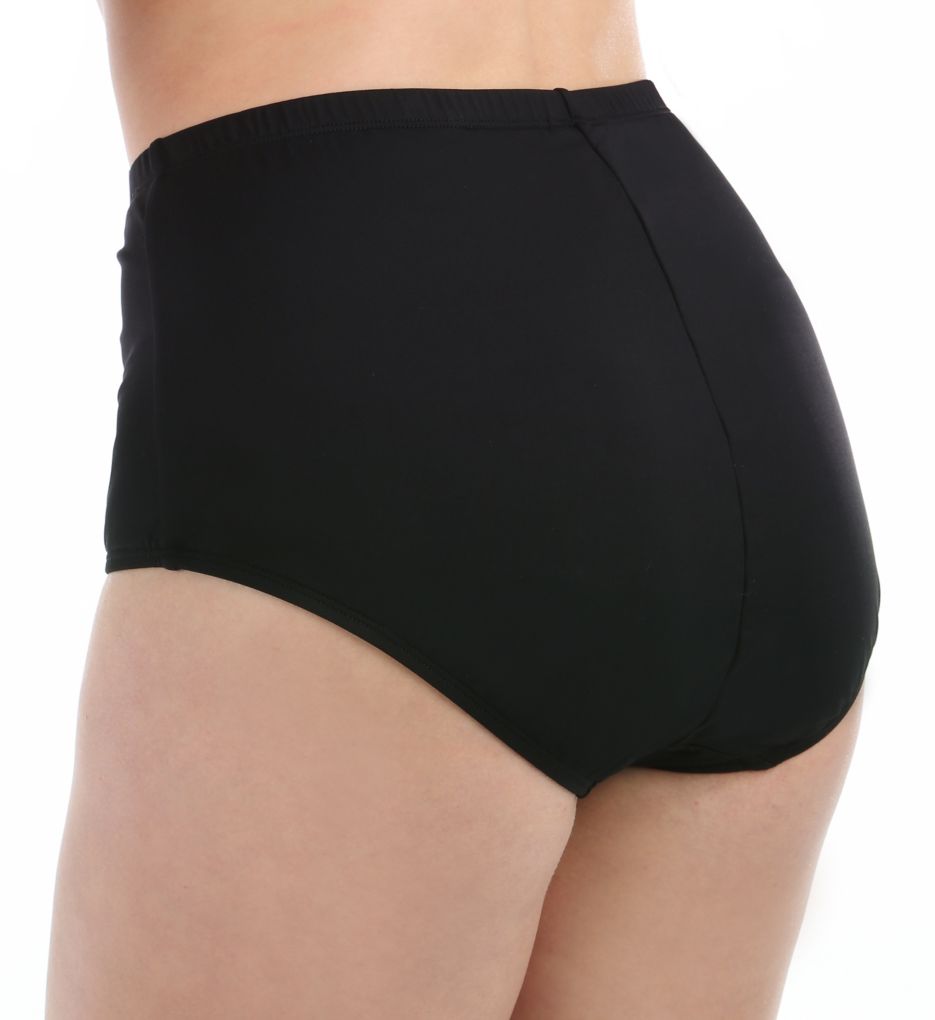 Island Full Figure Solid Hi-Rise Swim Bottom