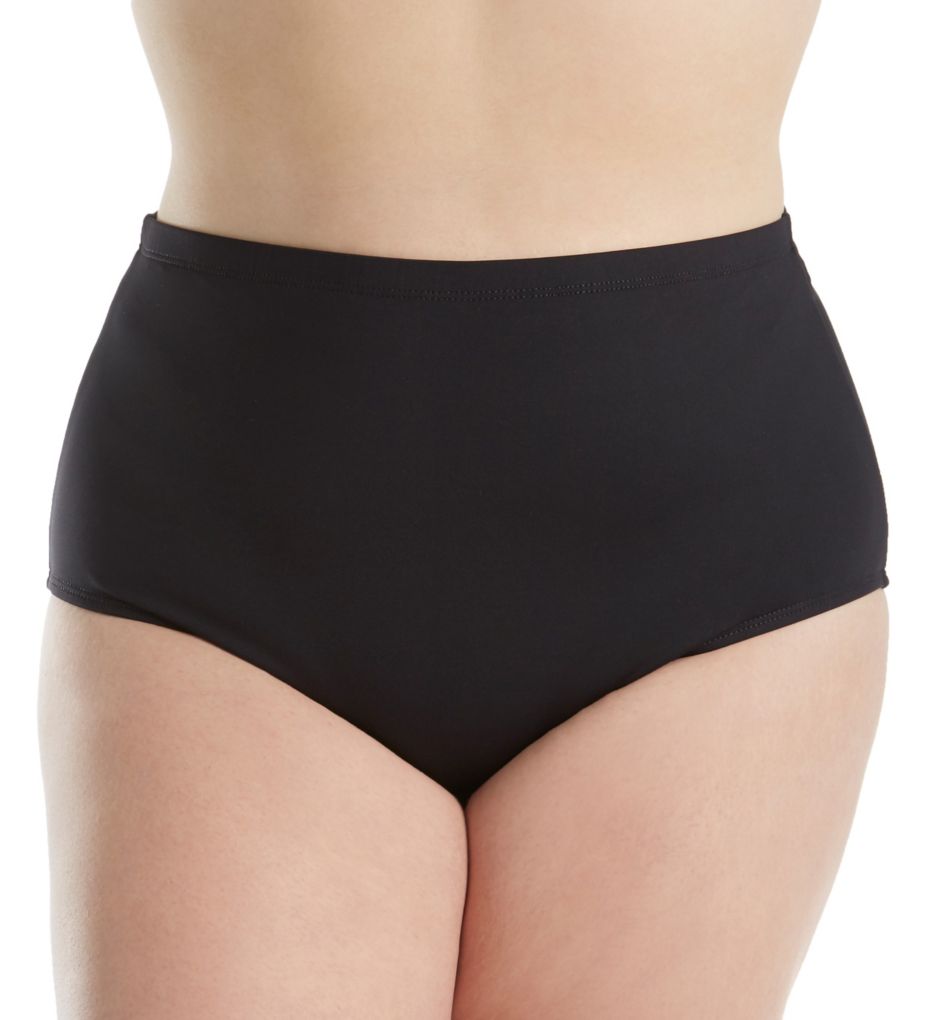 Island Full Figure Solid Hi-Rise Swim Bottom-fs