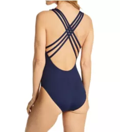 Island Goddess Multi Strap Mio One Piece Swimsuit Indigo 10