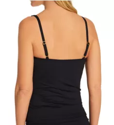 Island Goddess Twist Bandeaukini Swim Top Black 4