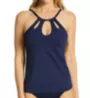 La Blanca Island Goddess Keyhole High Neck Tankini Swim Top LB1IG85 - Image 1