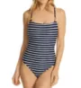 La Blanca Capri Stripe X Back Mio One Piece Swimsuit LB1VB24 - Image 1