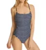 La Blanca Capri Stripe X Back Mio One Piece Swimsuit LB1VB24