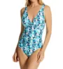 La Blanca Seaglass Shores Twist Mio One Piece Swimsuit LB2CG04