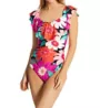 La Blanca In Full Bloom Off The Shoulder Ruffle Swimsuit LB2CJ11