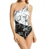 La Blanca Moonlit Silhouette One Shoulder Keyhole Swimsuit LB2CK14 - Image 1