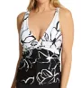 La Blanca Moonlit Silhouette Twist Front Tankini Swim Top LB2CK68