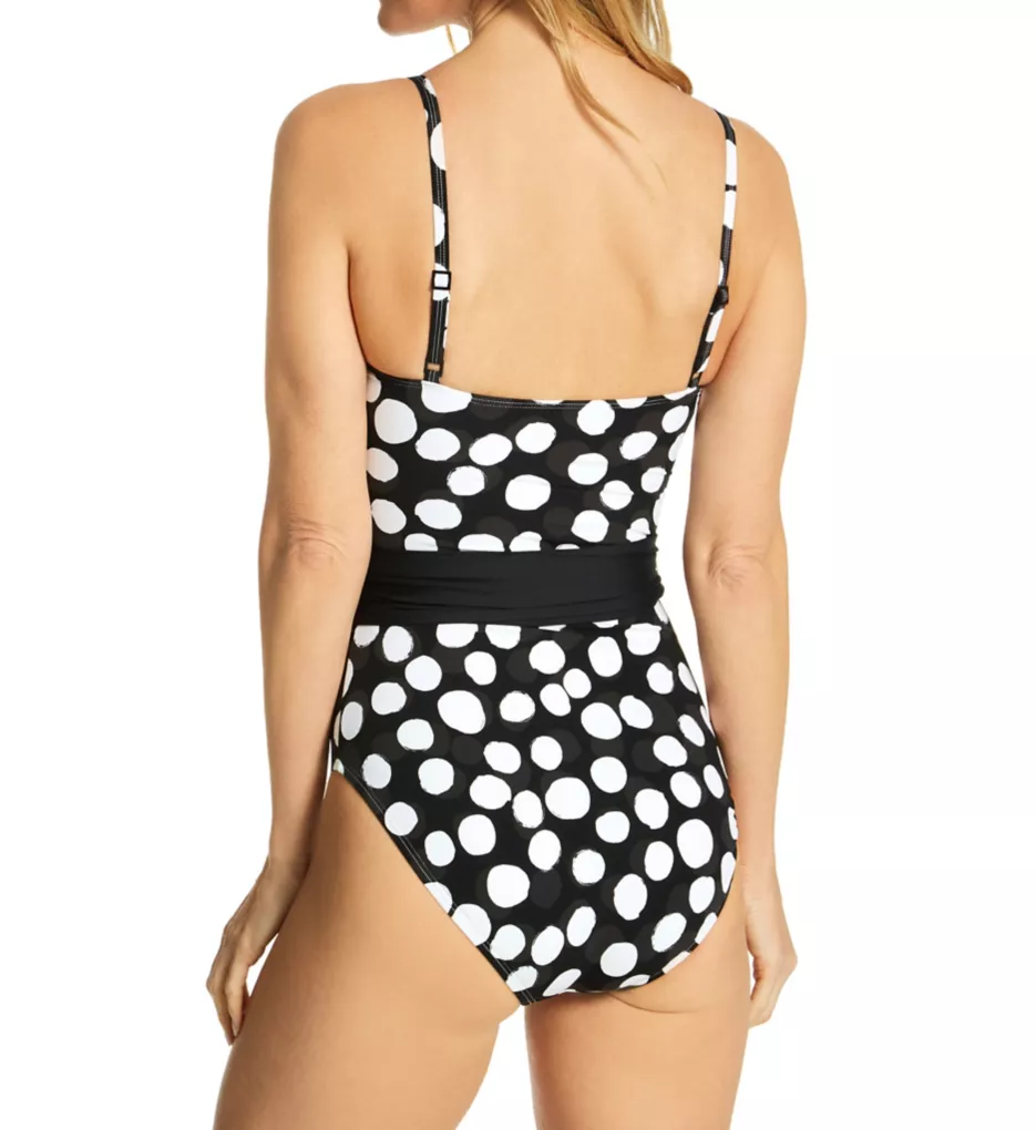 Mod For Dot Belted Mio One Piece Swimsuit Black 4