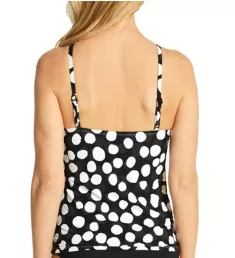 Mod For Dot Keyhole High Neck Tankini Swim Top