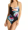 La Blanca Prism Palm Over Shoulder Mio One Piece Swimsuit LB2CX24 - Image 1