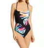 La Blanca Prism Palm Over Shoulder Mio One Piece Swimsuit LB2CX24