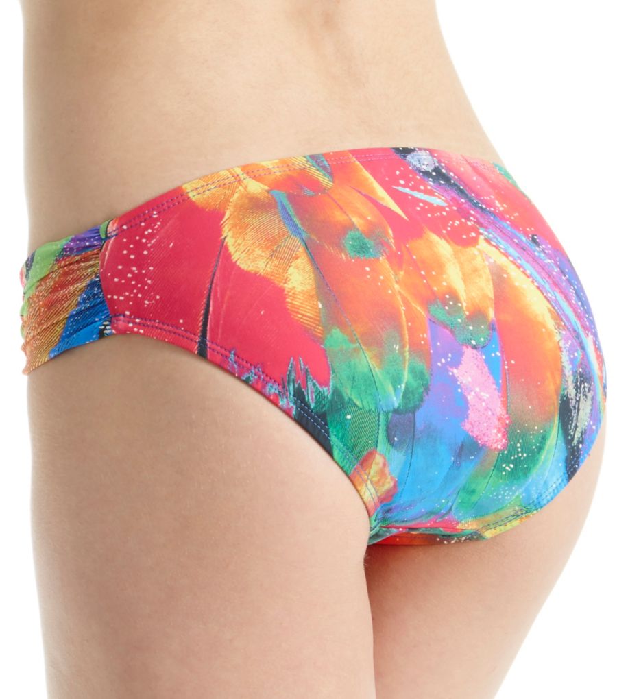 Feathering Side Shirred Hipster Swim Bottom-bs