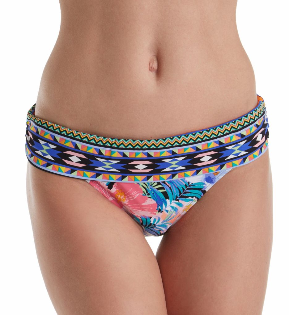 Tropicali Shirred Band Hipster Brief Swim Bottom-fs