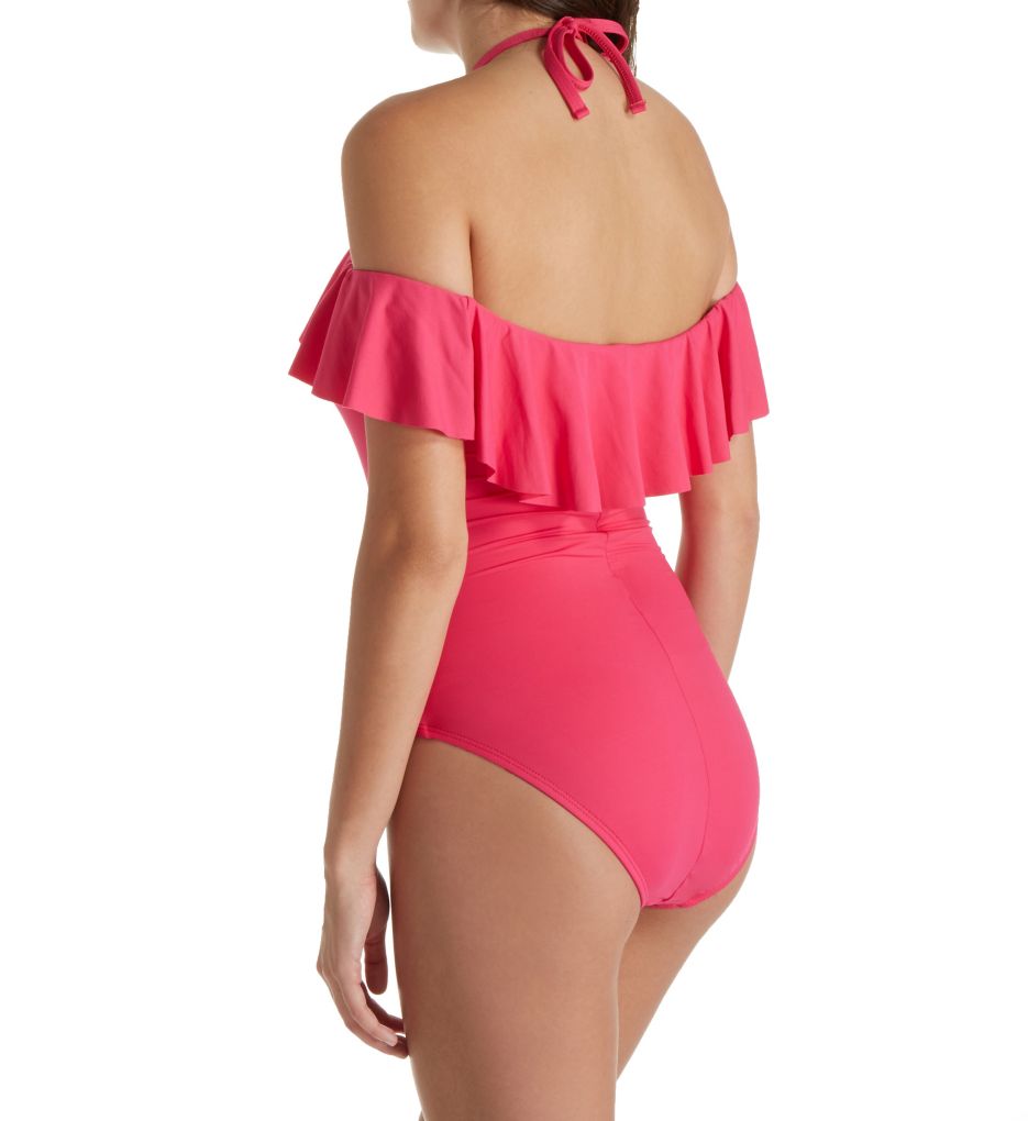 Island Goddess Keyhole High Neck Tankini Swim Top