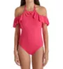 La Blanca Island Goddess Off The Shoulder One Piece Swimsuit LB8LA27 - Image 1