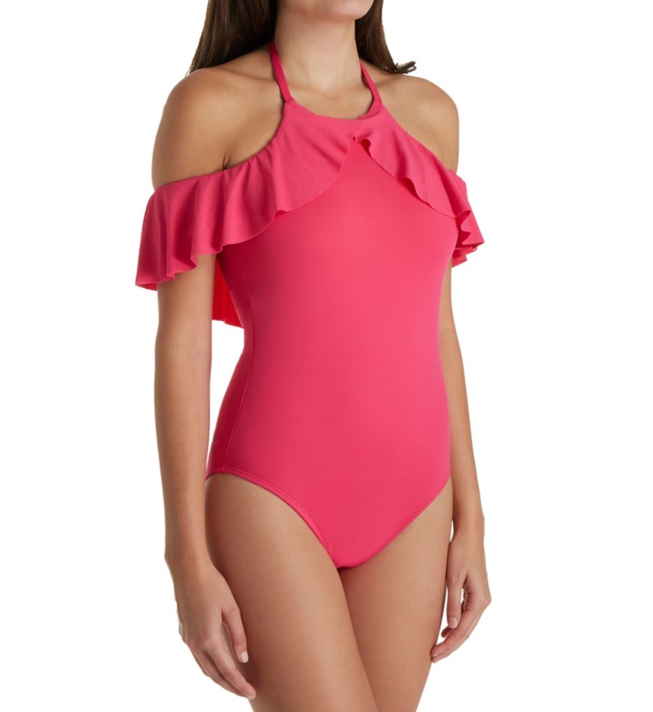 la blanca ruffle one piece