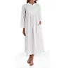 La Cera 100% Cotton Woven Long Sleeve Nightgown 1060G - Image 1