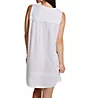 La Cera 100% Cotton Woven White Embroidered Short Gown 1163C - Image 2