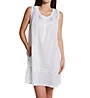 La Cera 100% Cotton Woven White Embroidered Short Gown 1163C - Image 1
